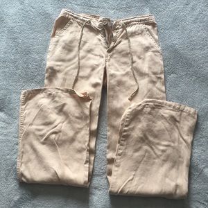 Picasso Style Jean khaki pants Size 4 linen